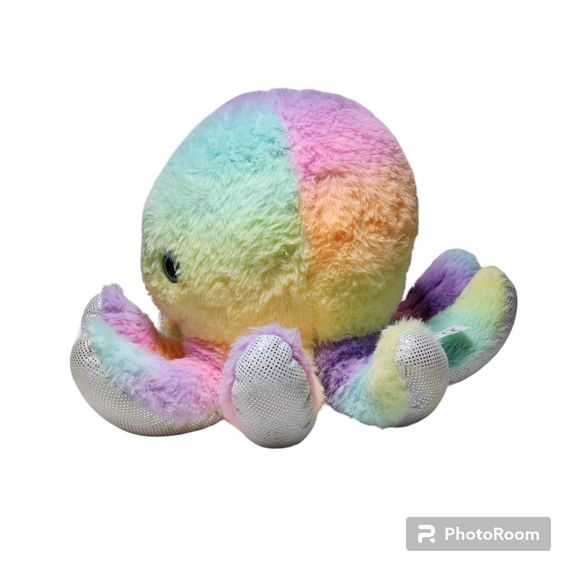 The Petting Zoo Ombrez Octopus Stuffed Animal Plush Rainbow Toy Kids Oce… - Picture 5 of 10